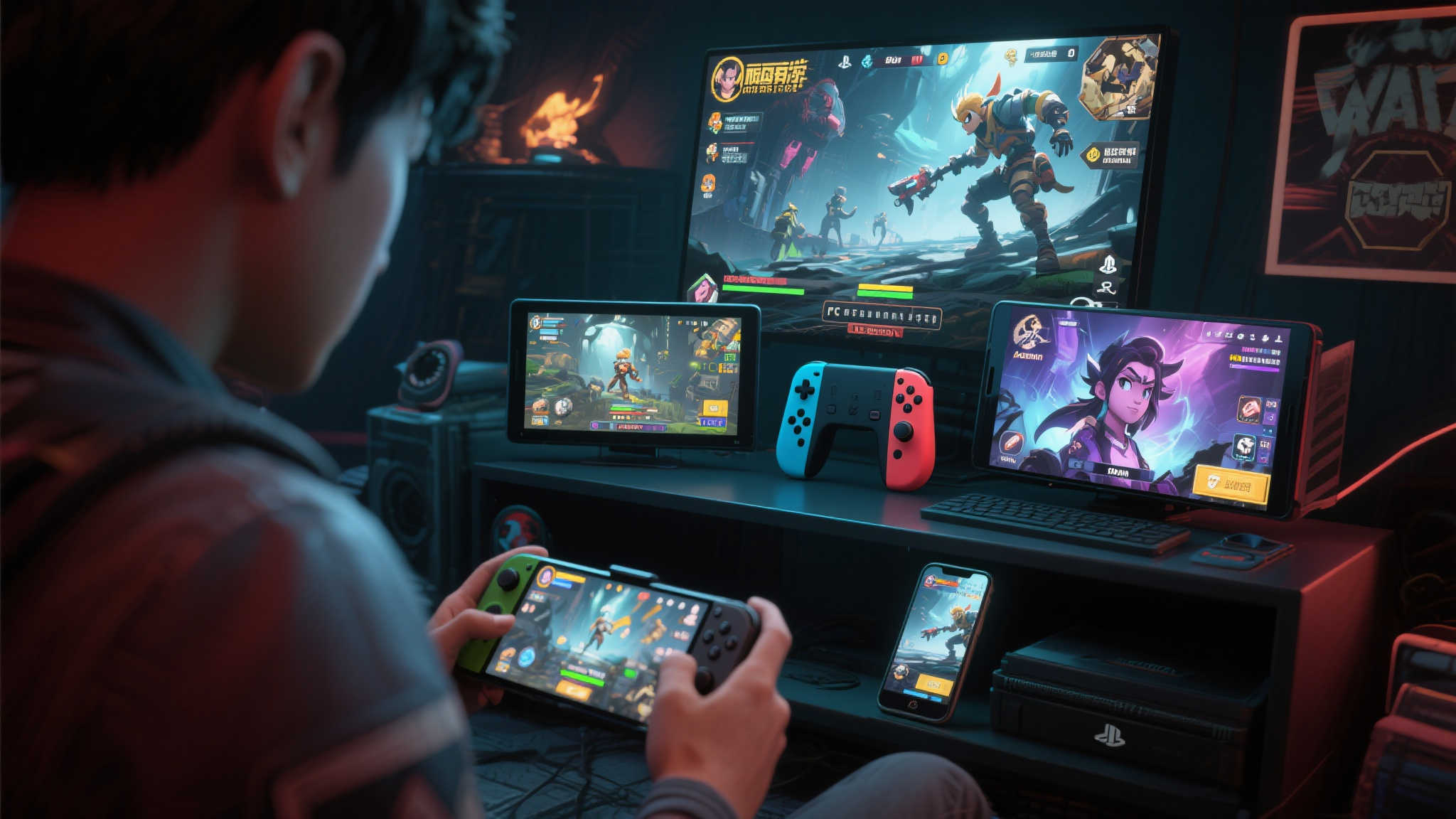 同时，为了适配不同平台，游戏将覆盖主机、