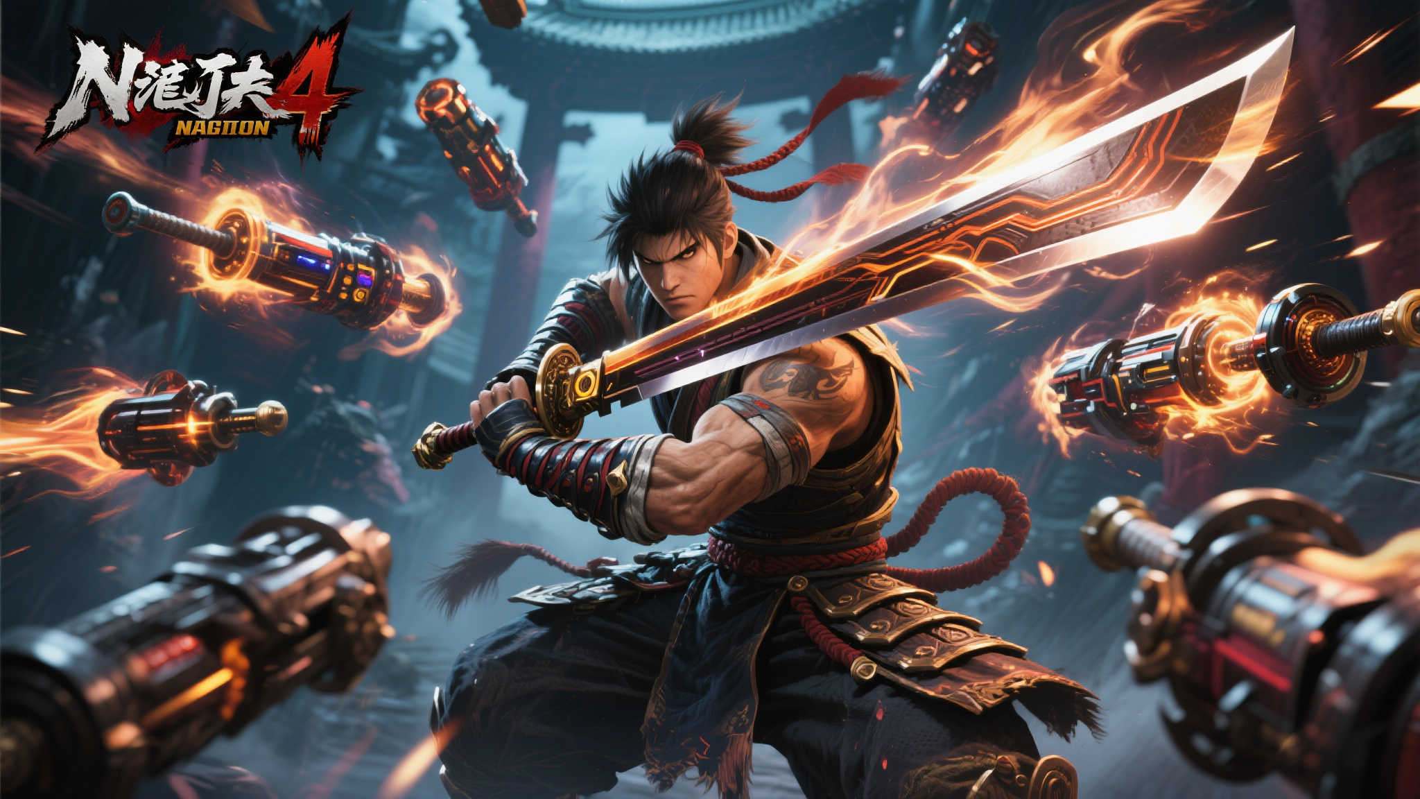 《忍者龙剑传4》新实机：超强大武器 敌人被锤成肉末！