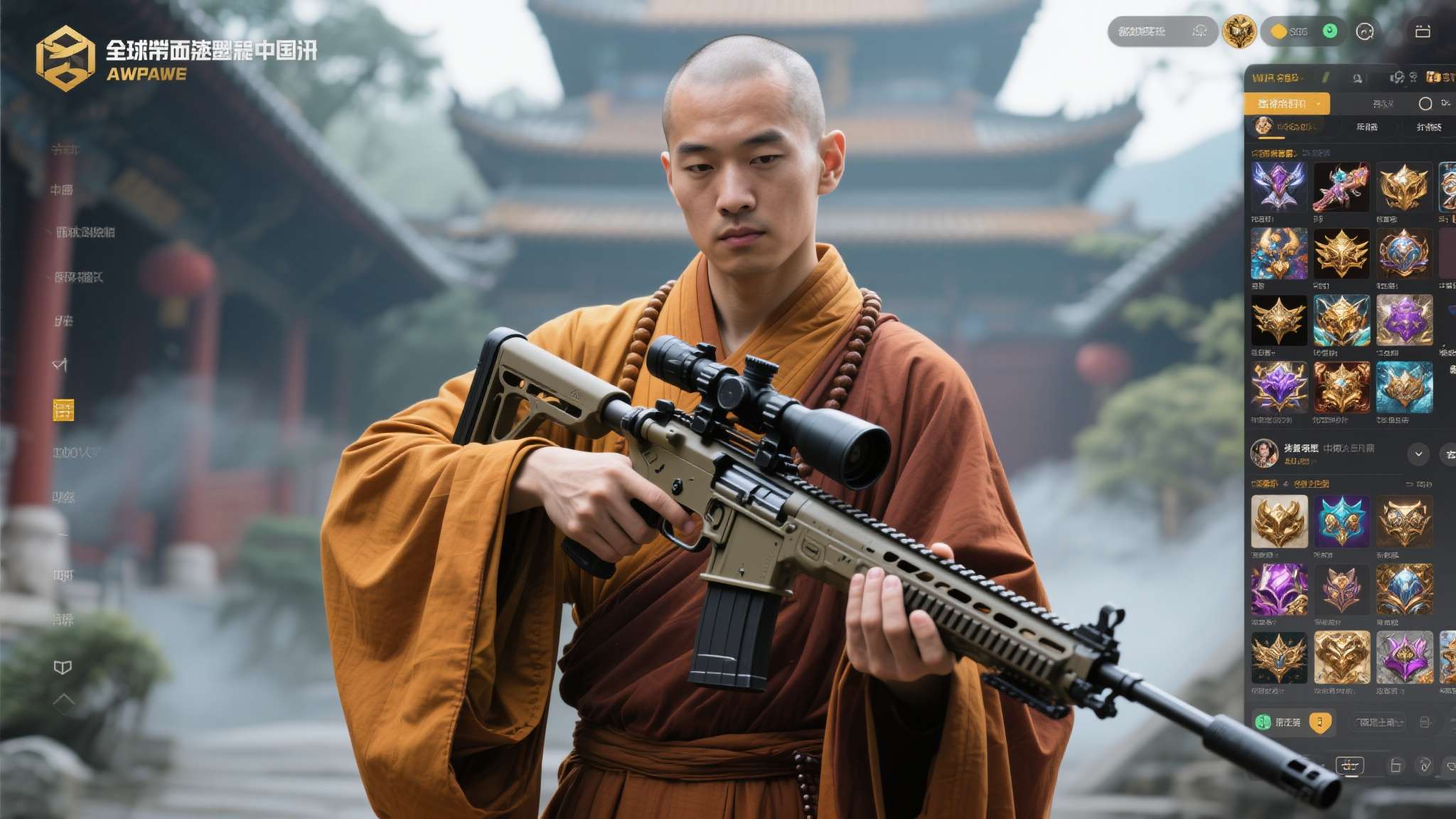 中国和尚通过打CS修行 还有数万元皮肤！震惊老外